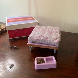 american girl sleep and snack pet bed